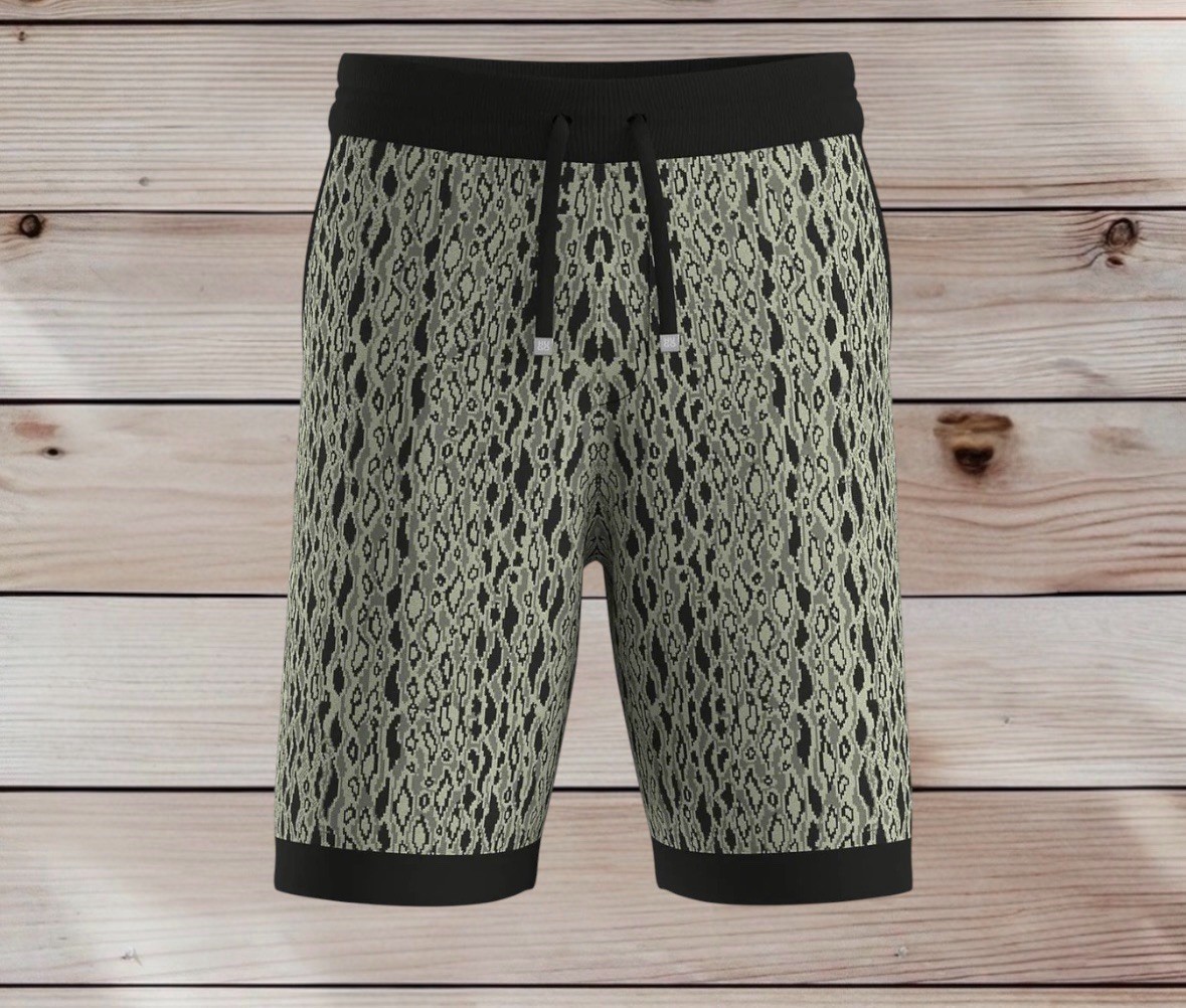HUGO BOSS Men's Open Green Knit Sweat Shorts Casual Jogger Sgoey Medium M