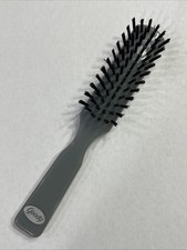Vintage Goody Hair Bristle Brush 7.5" Nylon Bristles Gray Finishing
