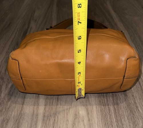 Bolso de Mano Coach Vintage Ashley Cuero East West Lona Cartera Tostado Camel - Imagen 7 de 11