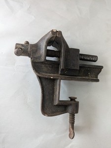 Vintage 2 Inch Jaws Table Clamp Vise Anvil Small USA