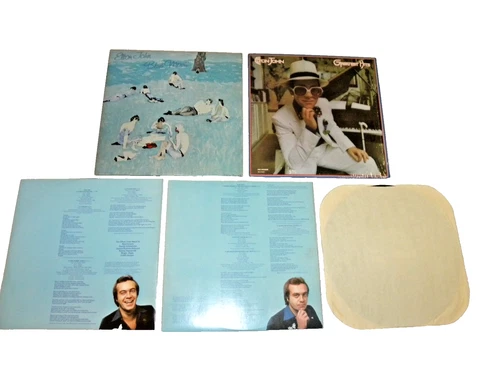 Elton John–Greatest Hits (1974,MCA 5224, Shrink)+Blue Moves 1st Press VG+/Exc
