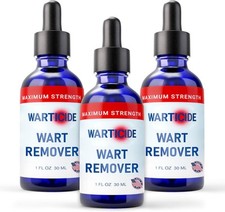 Fast-Acting Wart Remover - Effective Plantar and Genital 1 Fl Oz Pack of 3 
