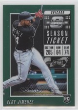 2019 Panini Chronicles Contenders Optic Green Prizm 43/50 Eloy Jimenez #2 fs9