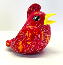 Vintage Dish Sponge Holder Yellow Billed Bird...