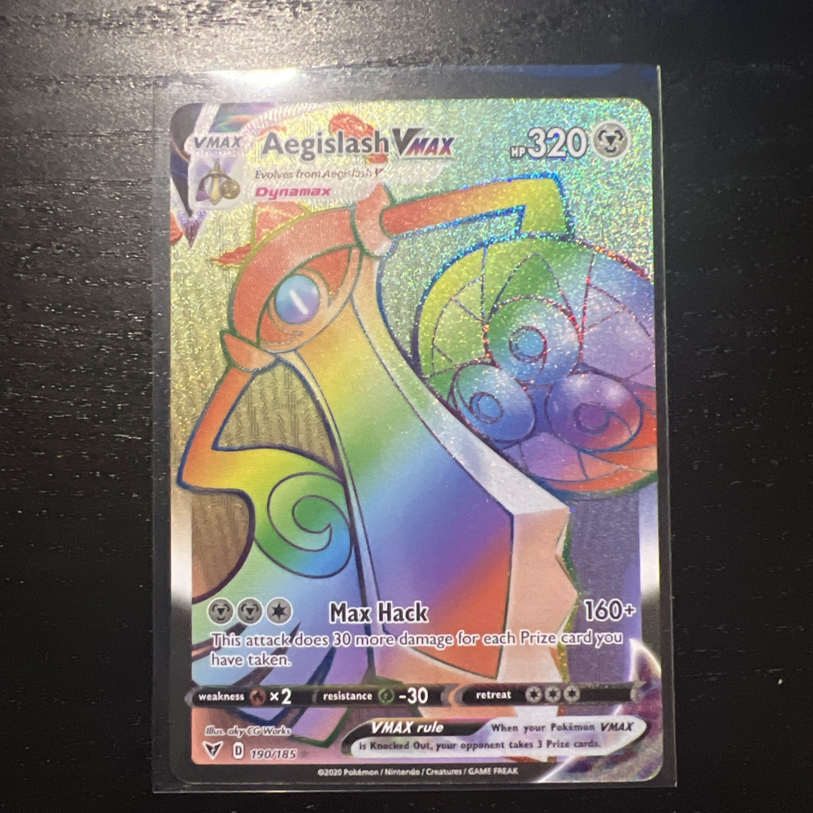 Aegislash Vmax 190/185 - Vivid Voltage - NM