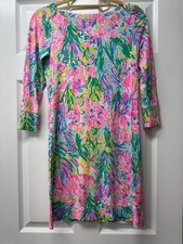 Women's Lilly Pulitzer UPF 50 Sophie Dress Unicorn Of The Sea-XS
