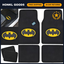 Universal Fit Batman Car Mats Set - 4pc Non-slip Floor Mats For Cars Trucks Su Universal Fit Batman Car Mats Set - 4pc Non-slip Floor Mats For Cars Trucks Su