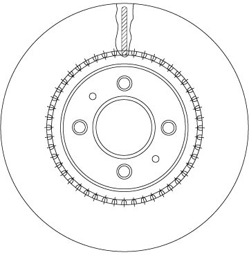 2x Brake Discs Pair Vented fits KIA RIO Mk3 1.1D Front 12 to 17 D3FA 280mm Set