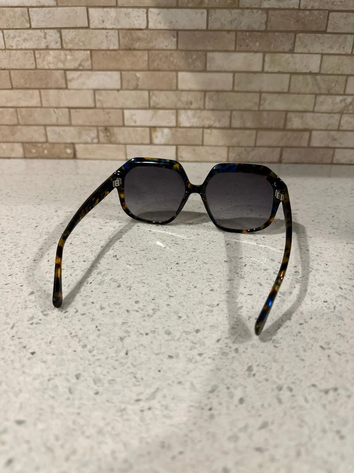 STELLA ACETATE OCTAGONAL SUNGLASSES - BLUE TORTOISE - Image 4 of 4