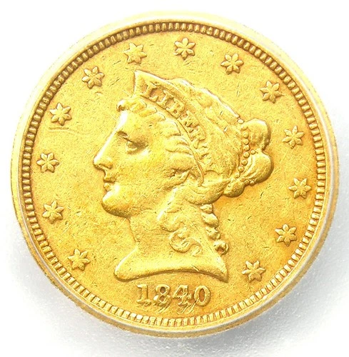 1840-P Liberty Quarter Eagle — photo from the most recent tracked eBay sale