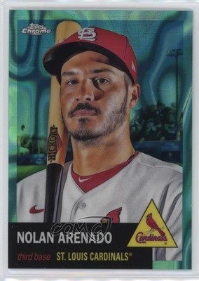 2022 Chrome Platinum Anniversary Aqua Lava Refractor 13/299 Nolan Arenado 0z8z