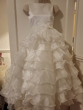 Sarah Loiuse First Holy Communion Gown In Classic White For Age 10