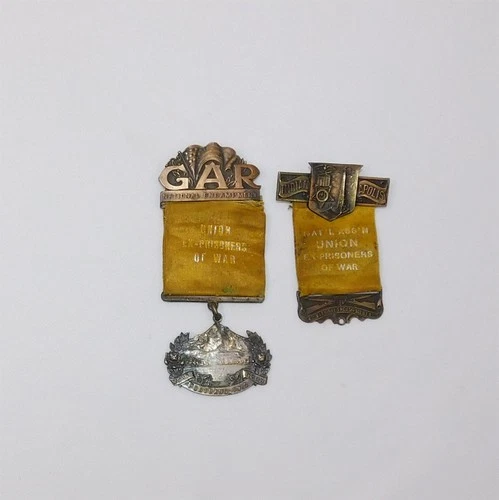 1918 1920 GAR NATIONAL ENCAMPMENT Union Ex-POW Badge Medals Ribbons