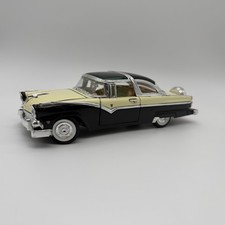 Sunnyside 1955 Ford Fairlane Crown Victoria Whiteblack 124 Scale Die Cast Sunnyside 1955 Ford Fairlane Crown Victoria Whiteblack 124 Scale Die Cast