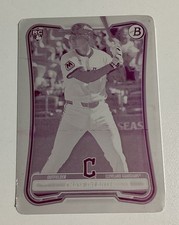 2026 Bowman CHASE DELAUTER Magenta Rookie Card RC Printing Plate 1/1 Guardians