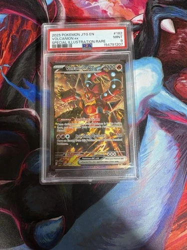 PSA 9 Volcanion ex 182/159 NM Journey Together Special Illustration Rare Holo