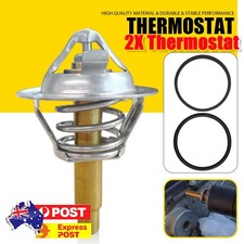 Fit Mercedes-Benz W203 W204 Thermostat with Gasket 2PCS Metal Housing