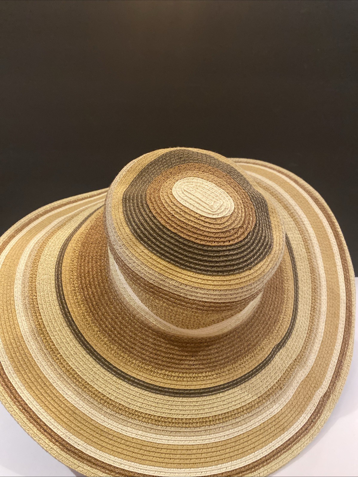 Scala Women’s Wide-Brim Straw Hat With Browns And… - image 4