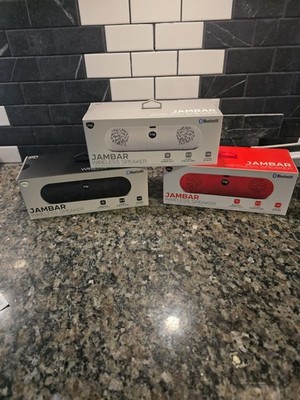 iHip JAMBAR Wireless Bluetooth Portable ( lot of 3)  
