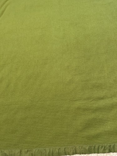 Vtg. Fieldcrest Blanket Satin Trim App.64"x86" Twin Windsong Thermal Polyester - Picture 4 of 10