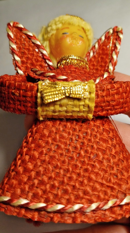 Vintage Christmas Ornament Angel, VNG, Collectible, Mid-Century