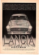 1959 Lancia Flaminia Saloon Hoffman Motor Cars Beverly Hills California Print Ad