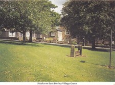 Postcard Stocks On East Bierley Village Green nr Bradford Yorkshire My Ref TD