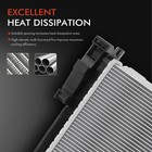 Radiator without Oil Cooler for Mercedes-Benz R230 SL400 SL450 SL550 ...