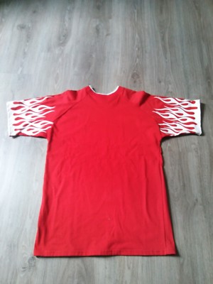 maglia biker rossaNUOVA con fiamme tg. L da uomo | eBay