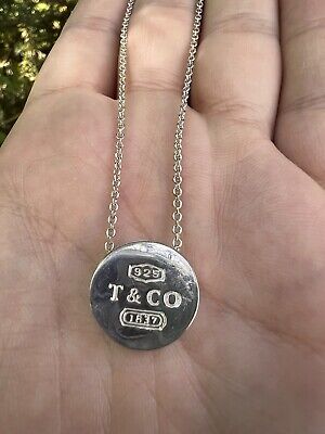 2005 Tiffany & Co Sterling Silver T & CO 1837 Round Slide 2005 Tiffany & Co Sterling Silver T & CO 1837 Round Slide