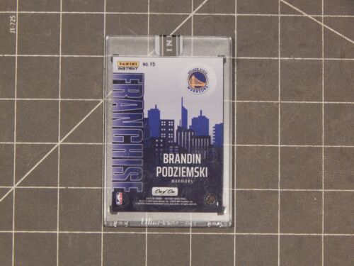 2023 24 Panini Instant Franchise Brandin Podziemski One Of One 1/1 Blue Card #F5 - Picture 2 of 2