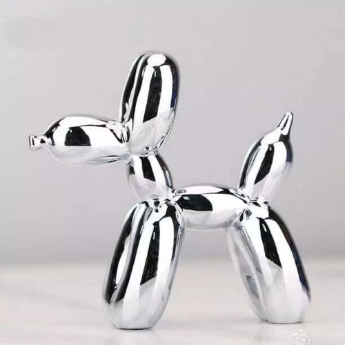 Electroplated Resin Dog Crafts Nordic Balloon Dog Ornament Puppy Sculpture Home - Picture 4 of 18