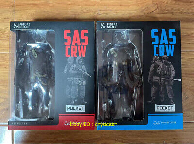 DAMTOYS Pocket Elite PES001+PES002 SAS CRW 1/12 Assaulter + DAMTOYS Pocket Elite PES001+PES002 SAS CRW 1/12 Assaulter +