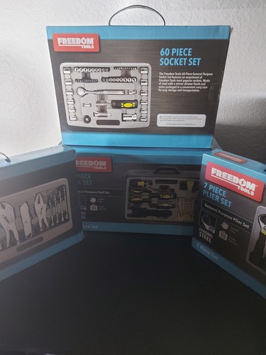 4 BOXES Of Freedom Tools With Storage Case Included Lot BRAND NEW