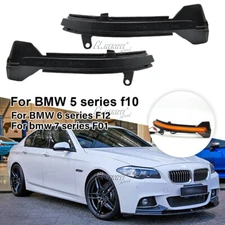 2X Dynamic LED Side Mirror Blinker Light Turn Signal Light For BMW 5/6/7-Series
