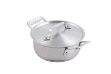Bon Chef 60027 Stainless Steel Induction Ready Cucina Round Casserole Dish