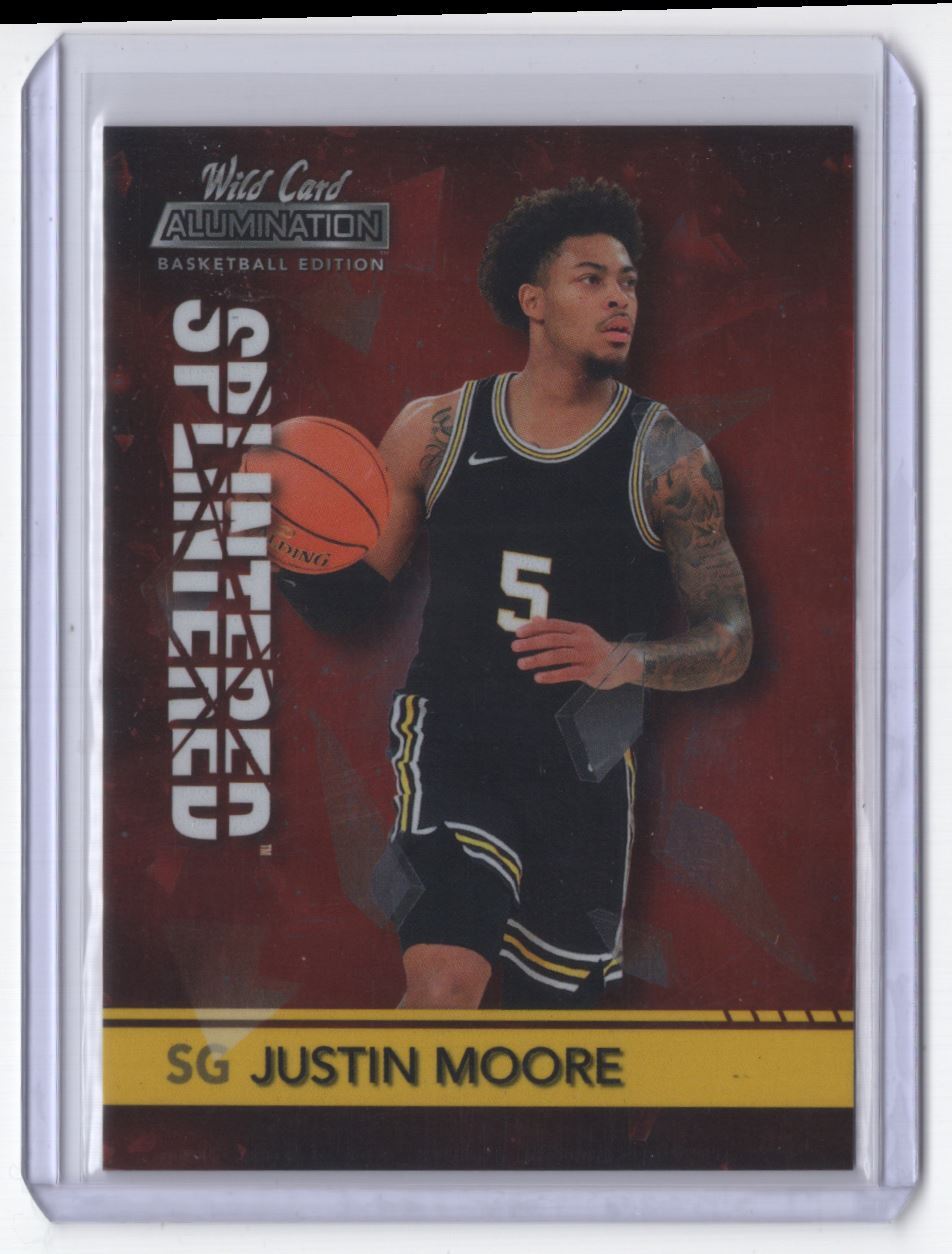 2021-22 Wild Card Alumination Splintered Justin Moore Villanova Wildcats #ASP-31