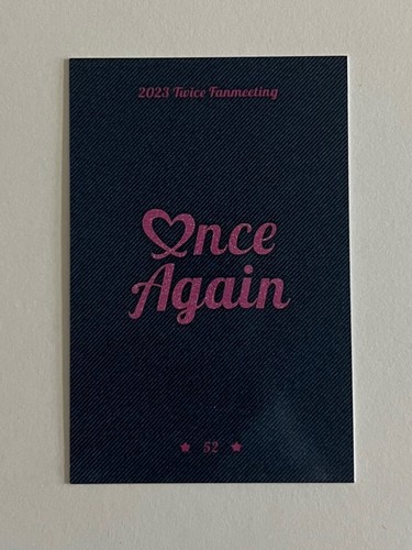 TWICE 8th Anniversary Fan Meeting ONCE AGAIN MD Trading Card Photocard + Benefit - Picture 126 of 160