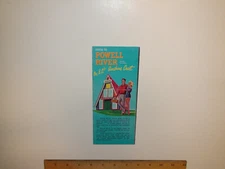 Come To Powell River British Columbia Sunshine Coast Map 1960s Brochure PERFECT