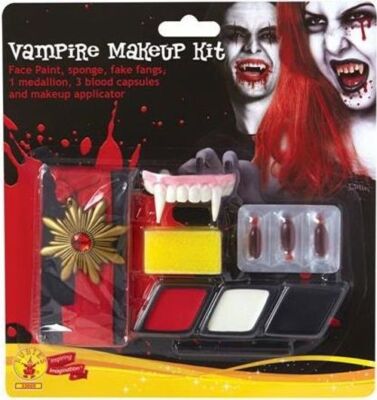 Rubies Merchandising: Vampires - Vampir Make-up Kit (3 Blutkapseln, Zähne 
