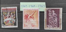 lot timbres  france oblitérés 1973 n° 1741 1742 1743