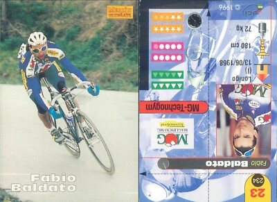 Fabio Baldato, Mg-Technogym-N.23-R@R@ Fahrrad Card Merlin 96-Neu, Edicola