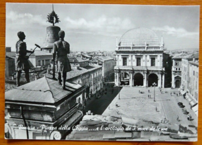 BRESCIA - PIAZZA DELLA LOGGIA ... E L' OROLOGIO DE J MACC DE LE URE