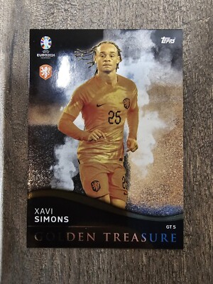 Match Attax Euro 24 Golden Treasure Xavi Simons #GT5