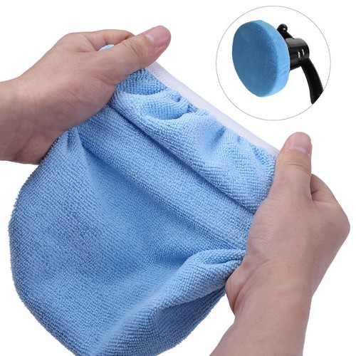 5X Car Wax Polisher Pads Microfiber Polishing Auto Bonnet Waxing Buffing Cover - Picture 7 of 20