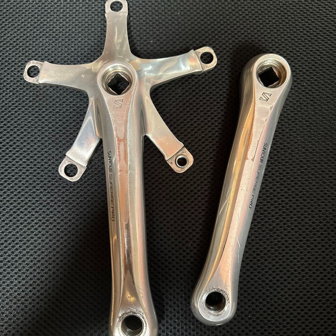 Suntour Superbe Pro Track Bike Crank Crankset NJS Certified Suntour Superbe Pro Track Bike Crank Crankset NJS Certified