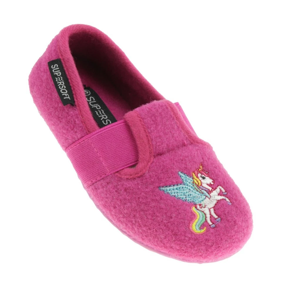 Supersoft 542 387 Mädchen Hausschuh Slipper Einhorn Gr.24-33