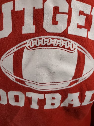 Rutgers Football Hoodie Woman's Small Red Graphic Cotton Blend Longsleeve... - Picture 7 of 10
