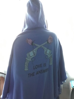Wildfox Couture Guns and Roses  Love is the Answer  Hoodie Cape was $112.00