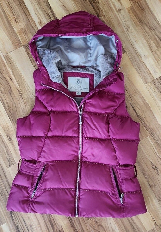 Vintage Eddie Bauer Puffer Down Vest Womens M Medium … Gem